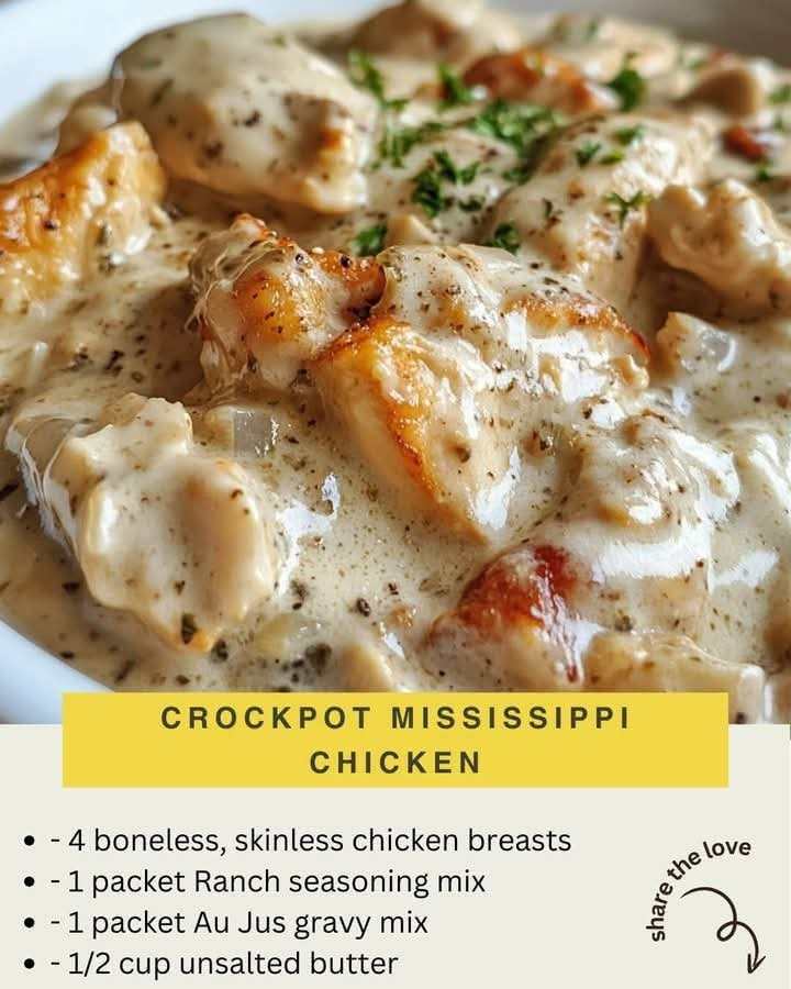Crockpot Mississippi Chicken