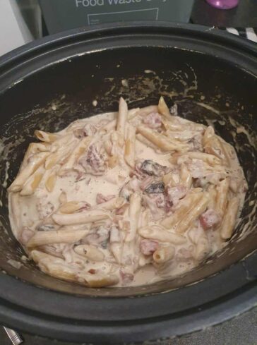 Slow Cooker Carbonara